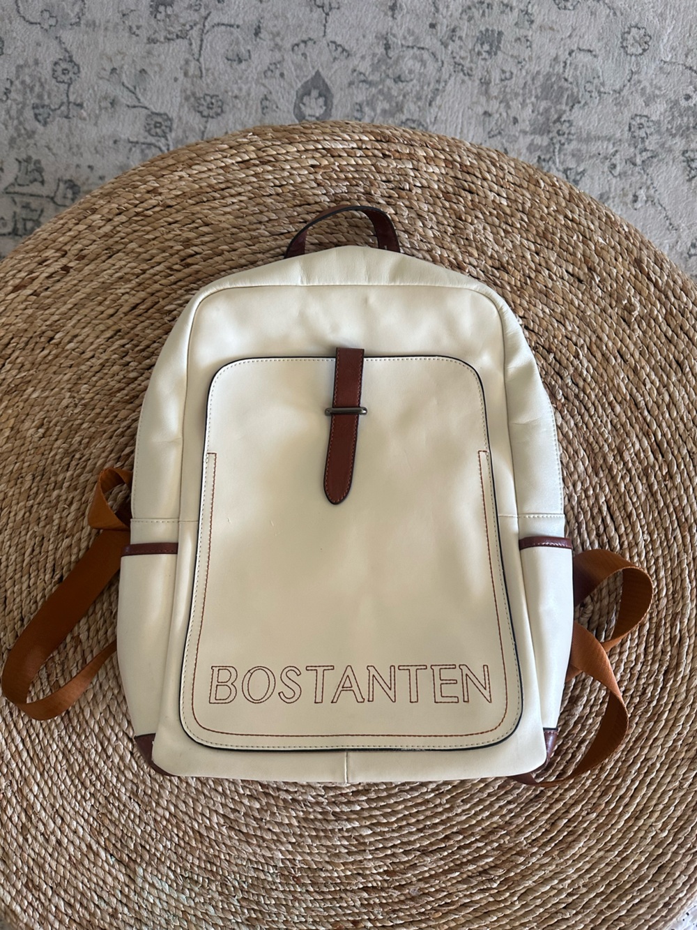 BOSTANTEN Leather Laptop Backpack, 15.6 inch Computer Backpack.